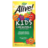 Nature's Way, Alive! Kid's Chewable Multivitamin, Orange & Berry, 120 Chewable Tablets