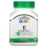 21st Century, E, 90 mg (200 IU), 110 Softgels