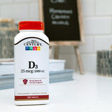 21 سينتري, فيتامين د3، 25 مكجم (1,000 وحدة دولية)، 500 قرص