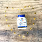 21 سينتري, زيت كبد سمك القد النرويجي، 400 ملجم، 110 كبسولة هلامية