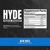 بروسابس, مكمل Hyde Max Pump، خالٍ من المحفزات، قبل التمارين الرياضية، Blue Razz، 9.87 أونصة (280 جم)