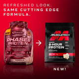 MuscleTech, Platinum 8-Hour Protein, Whey & Casein Protein Powder Blend, Vanilla Cake, 4.58 lbs (2.08 kg)