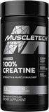 MuscleTech, Platinum, 100% Creatine Monohydrate Pill, Muscle Recovery + Builder for Men & Women, 100 Veggie Capsules