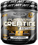 MuscleTech, Essential Series, Platinum 100% Creatine, Muscle Recovery + Builder for Men & Women, Unflavored, 14.11 oz (400 g)