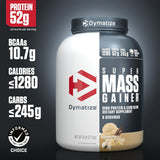 Dymatize, Super Mass Gainer، ذواقة الفانيليا، 6 رطل (2.7 كجم)