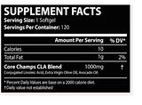 Core Champs, CLA (Conjugated Linoleic Acid) 1000mg, 120 Softgels
