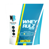 MuscleRulz, Whey Rulz, whey protein powder, Vanilla, 2 lb (907 g)