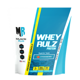 MuscleRulz, Whey Rulz, whey protein powder, Strawberry, 4 lb (1.81 kg)