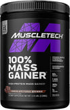 MuscleTech, 100% Mass Gainer, Weight Gainer Protein Powder, Chocolate Fudge Brownie, 5.15 lbs (2.33 kg)