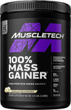 MuscleTech, 100% Mass Gainer, Weight Gainer Protein Powder, Vanilla Milkshake, 5.15 lbs (2.33 kg)