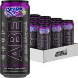 Applied Nutrition, ABE Pre Workout Cans - Energy + Performance Drink,  (Pack of 12 Cans x 330ml) (American Grape)