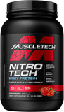 MuscleTech, Nitro Tech, Whey Protein, Ultimate Muscle Building Formula, Strawberry, 2.2 lbs (998 g)