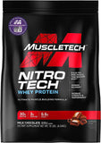 MuscleTech, Nitro Tech, Whey Protein, Ultimate Muscle Building Formula, Milk Chocolate, 10 lbs (4.54 kg)
