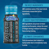 Applied Nutrition, ABE Pre Workout Energy Shots, (Box 12 Units x 60ml) (Blue Lagoon)