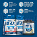 Applied Nutrition, Critical Mass Professional, Mass Gainer Protein Powder , Vanilla, 2.4kg - 16 Servings