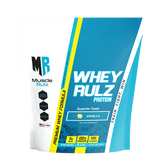 MuscleRulz, Whey Rulz, whey protein powder, Vanilla, 4 lb (1.81 kg)